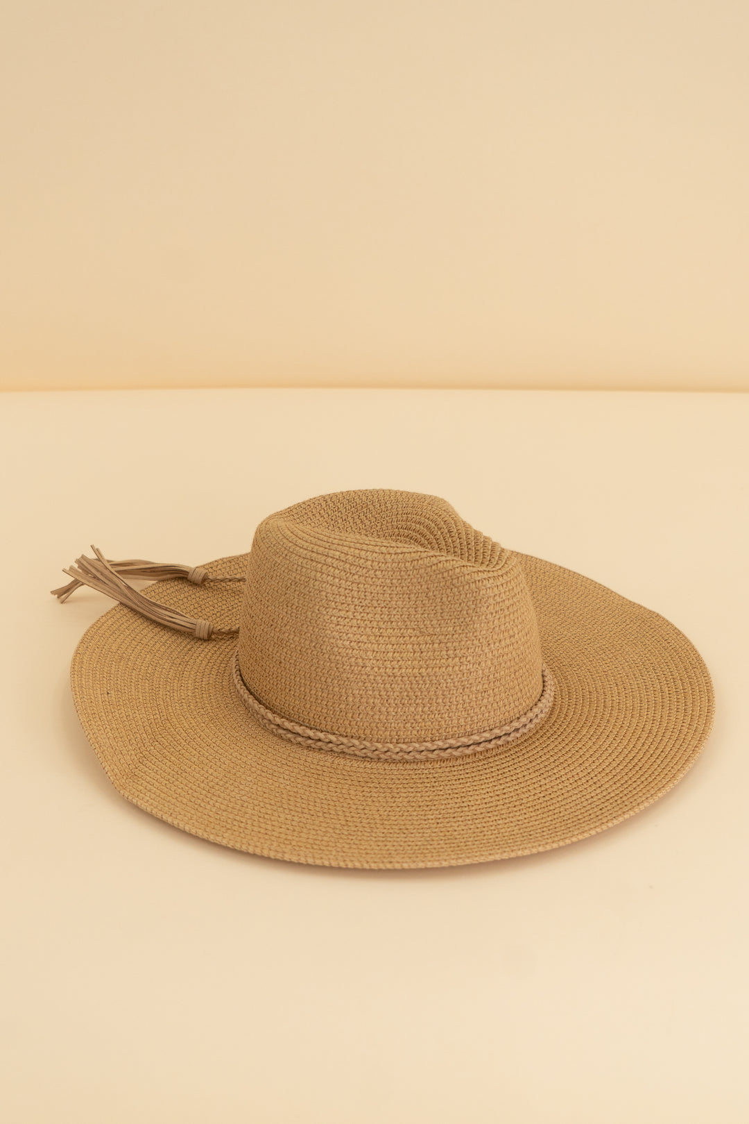 kittenish woven fringe hat