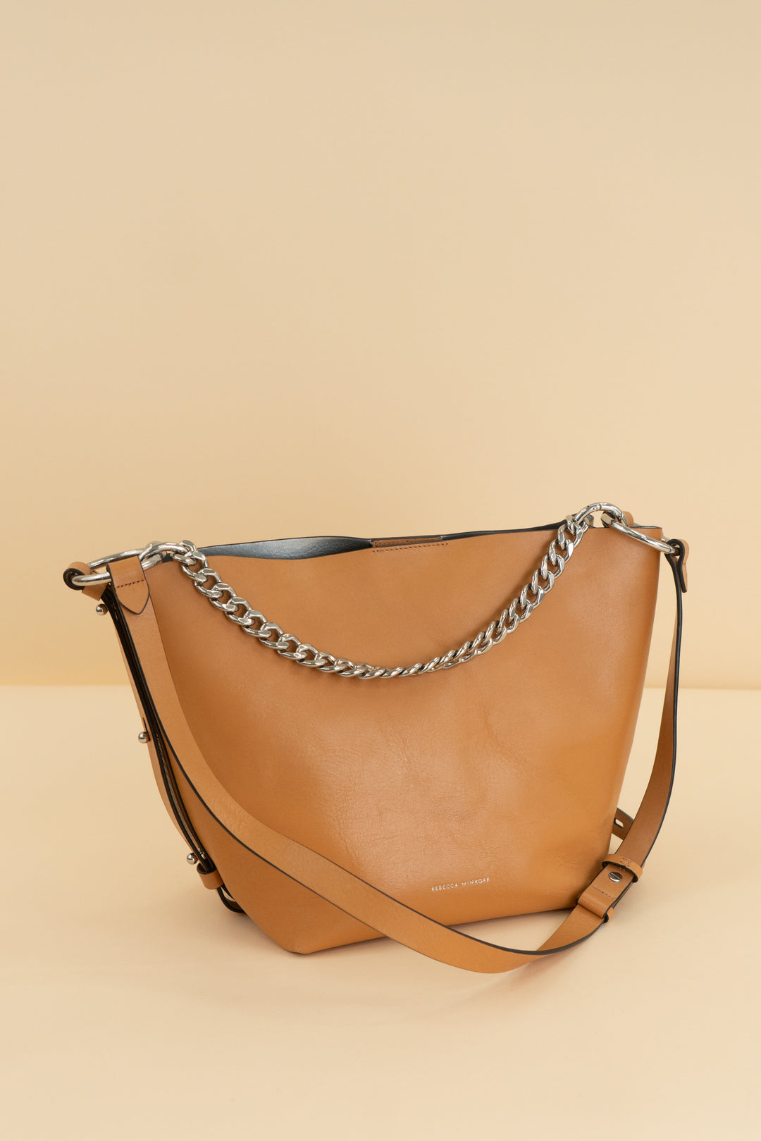 rebecca minkoff honey leather shoulder bag