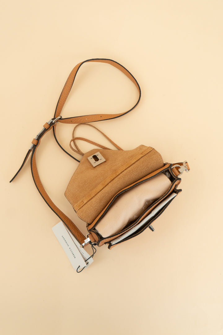 rebecca minkoff honey leather crossbody NWT