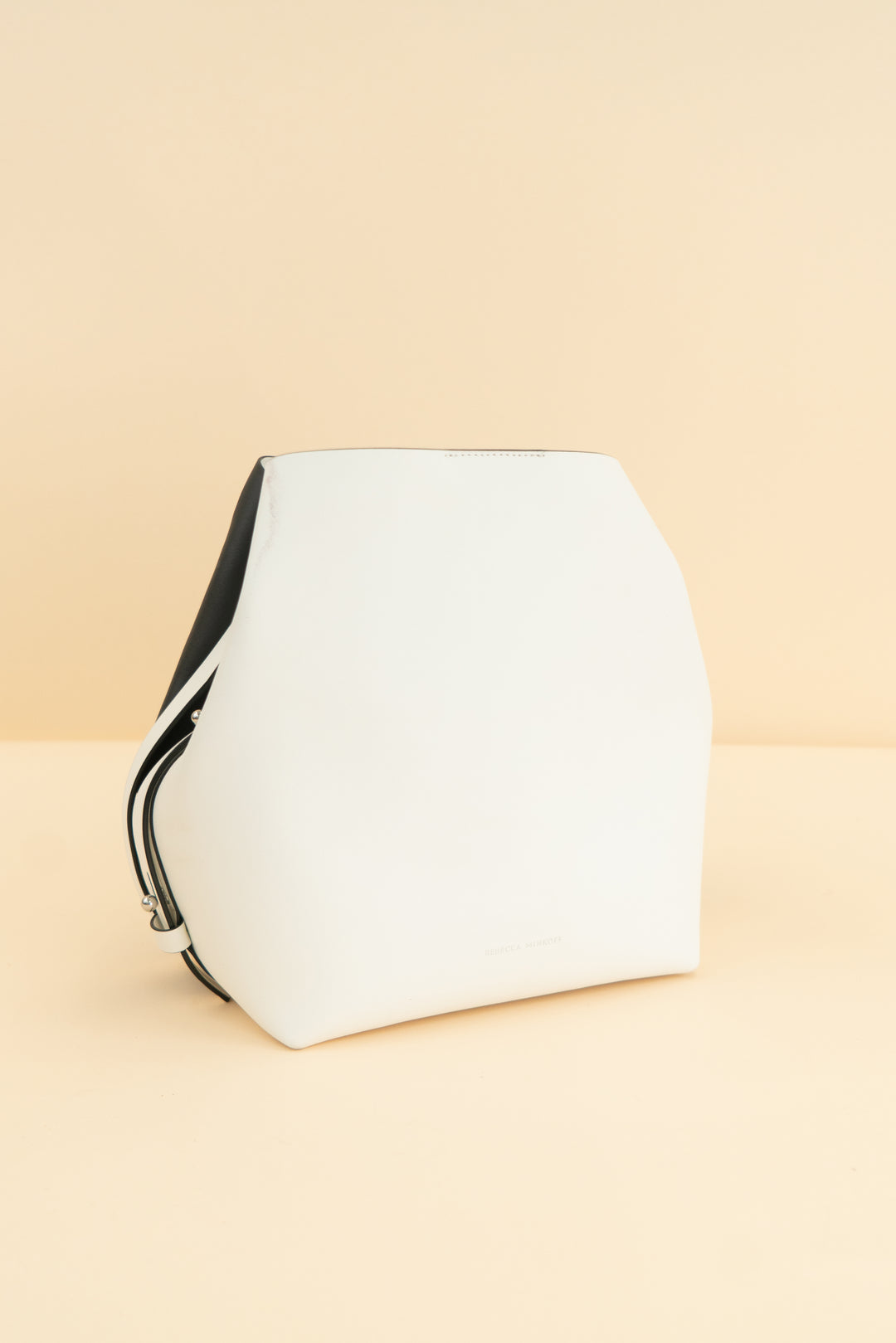rebecca minkoff black and white bucket bag NWT