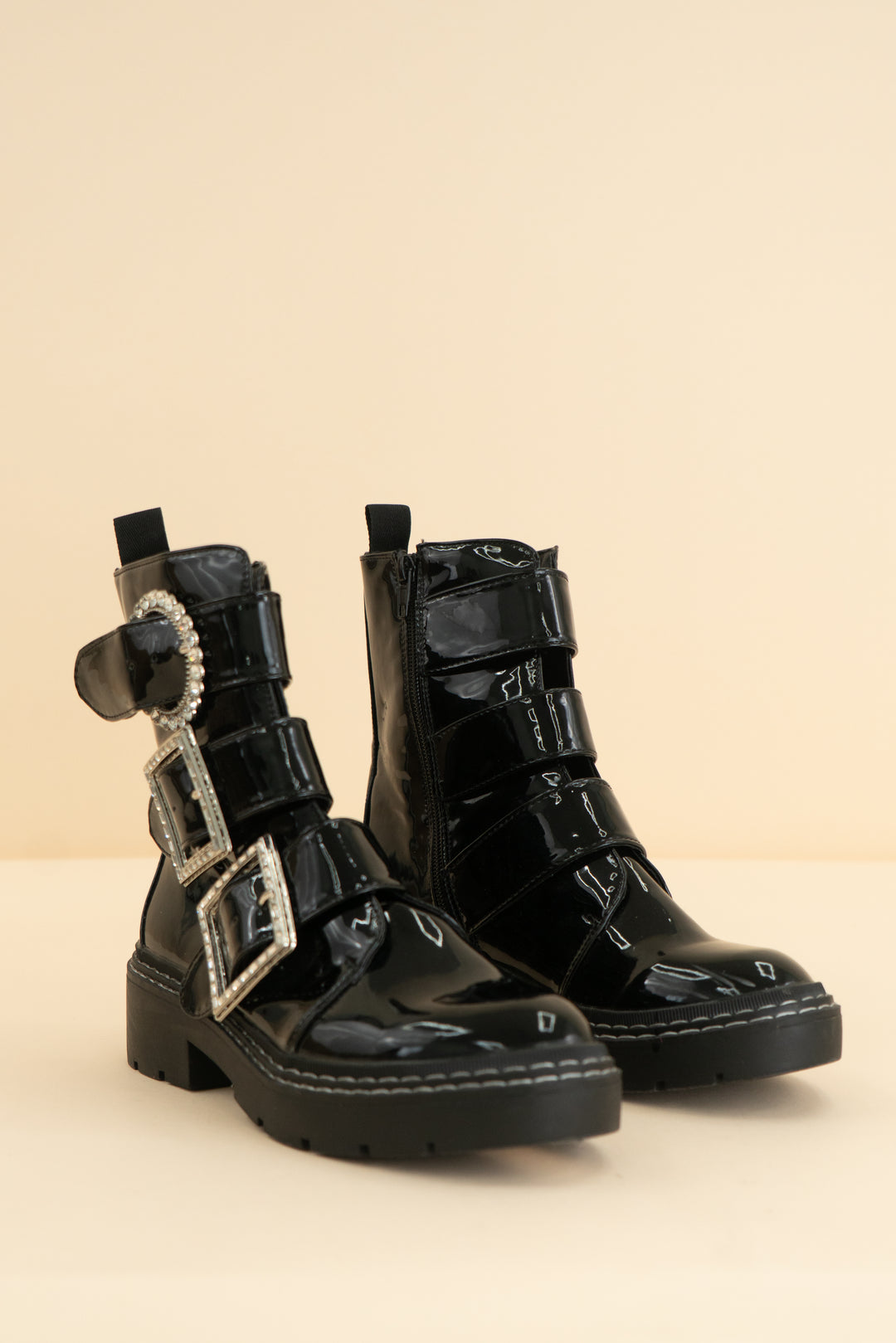 river island black buckle boot (38)
