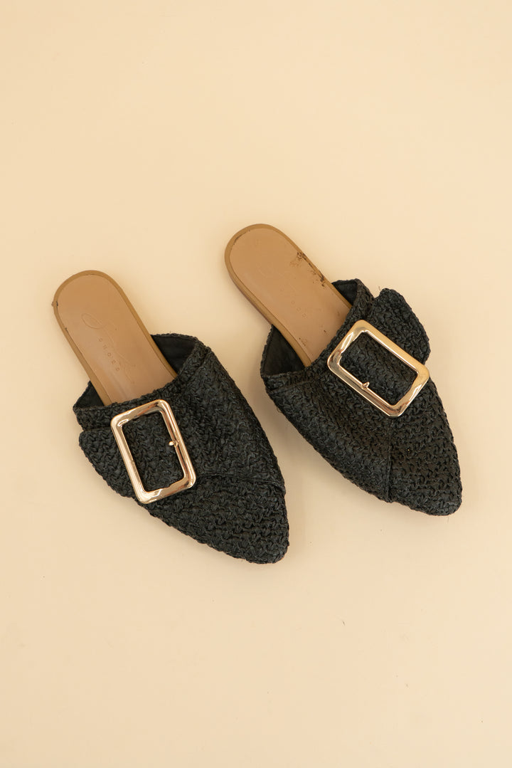 sabo black woven mule (7)