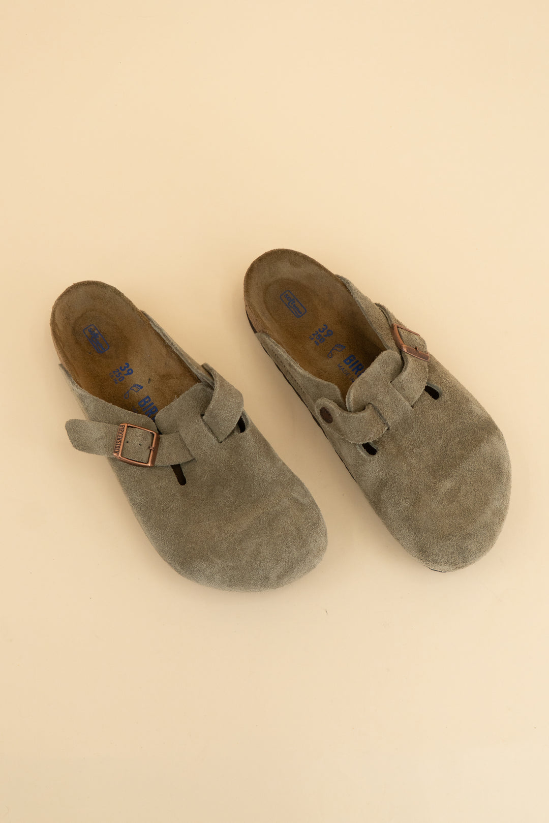 birkenstock boston suede mule (39)