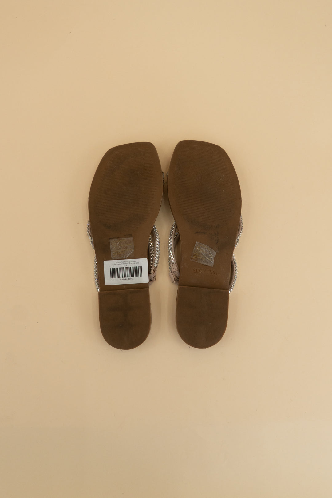 steve madden rhinestone sandal (9.5)