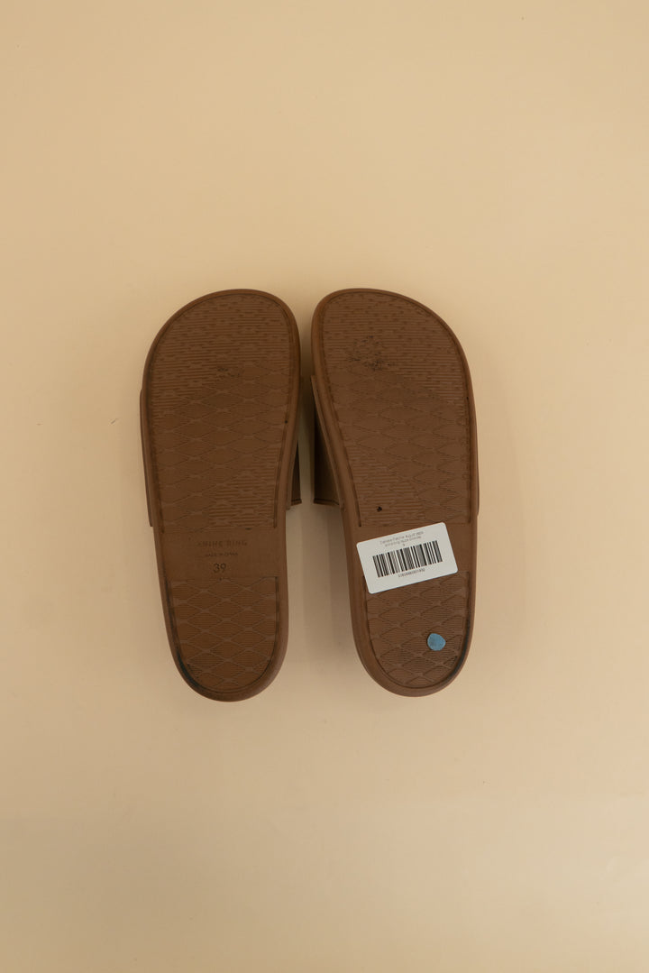 anine bing taupe slide (9)