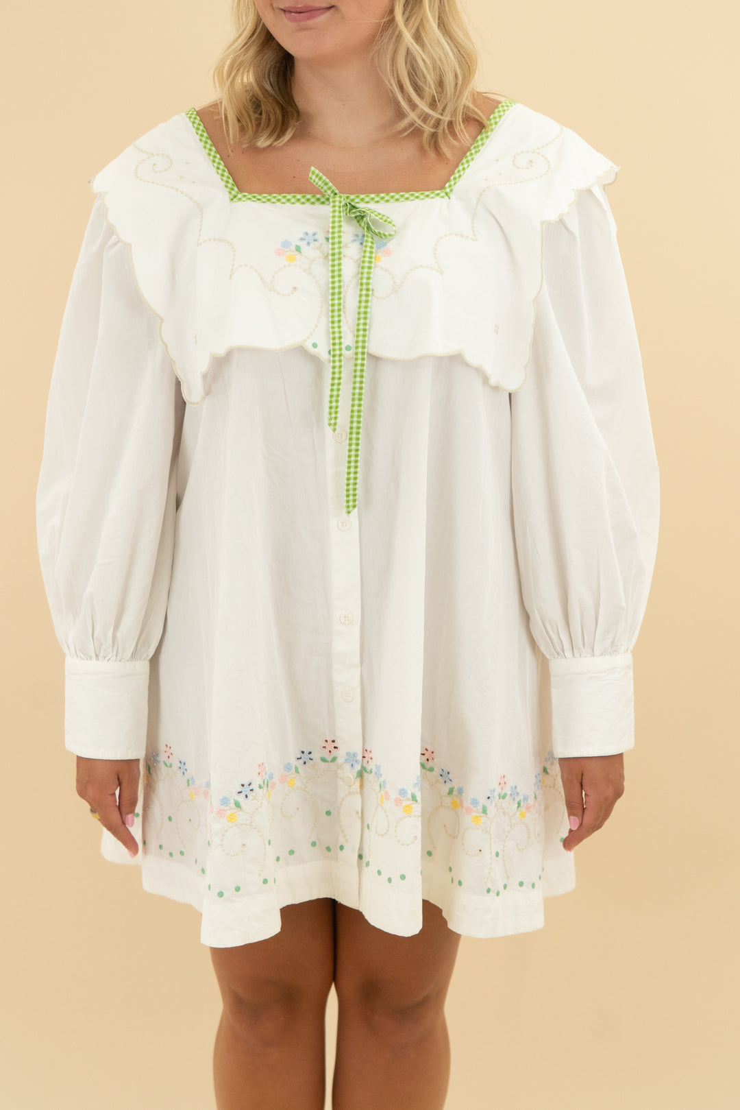 damson madder white floral short nwt (16)