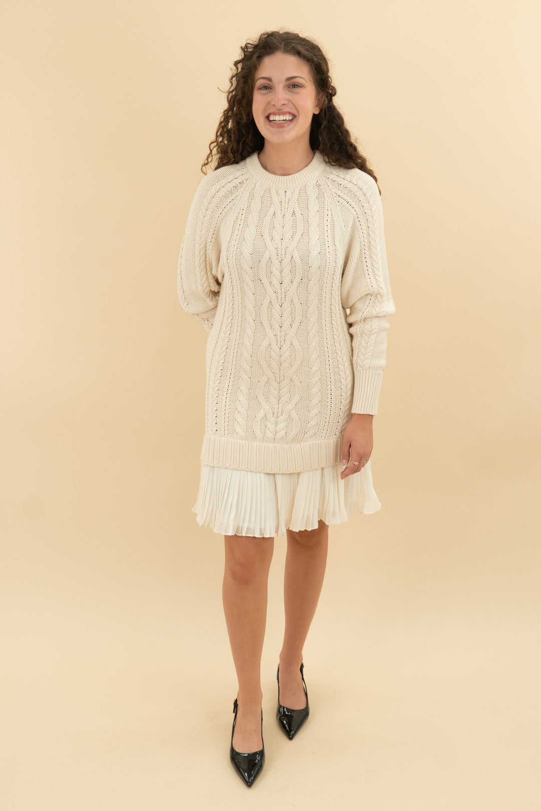 *LAUNDRY* anthropology long sleeve sweater mini dress nwt (s; retail $158)
