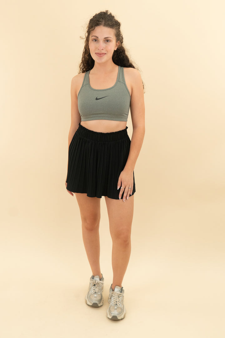 nike grey sports bra (m)