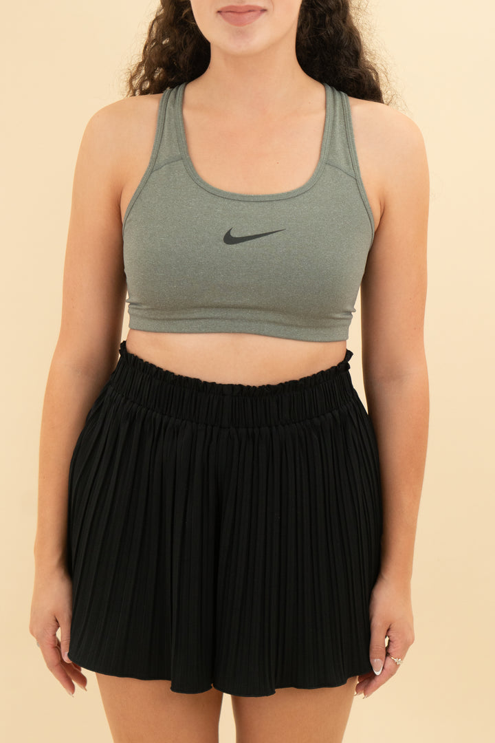 nike grey sports bra (m)