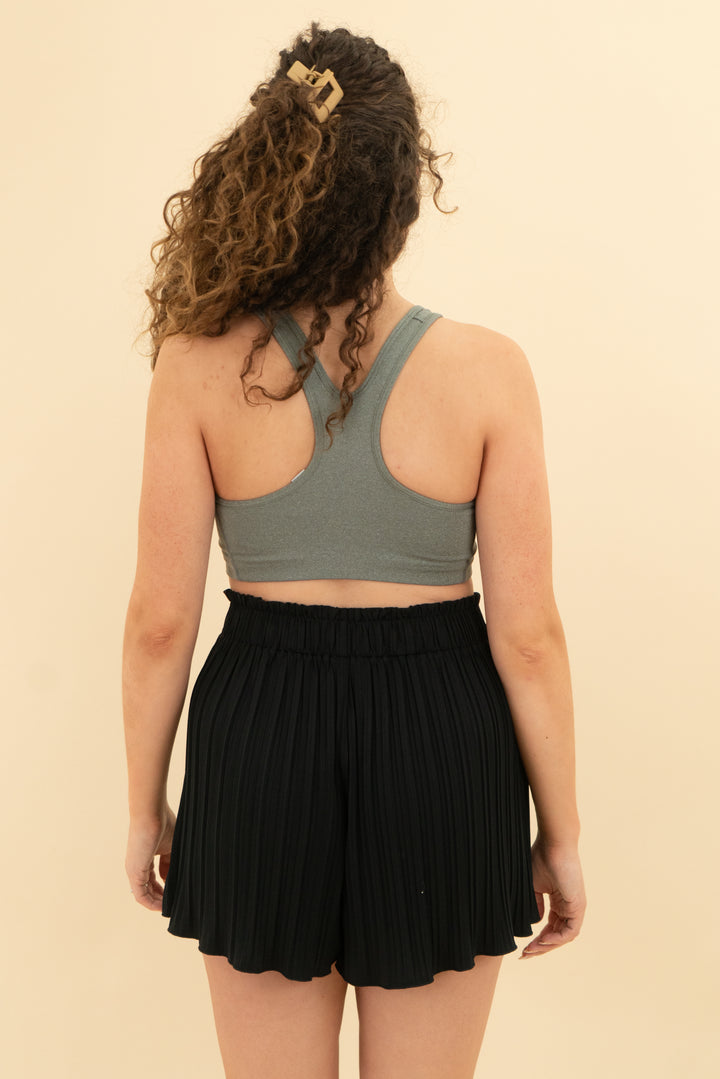 nike grey sports bra (m)