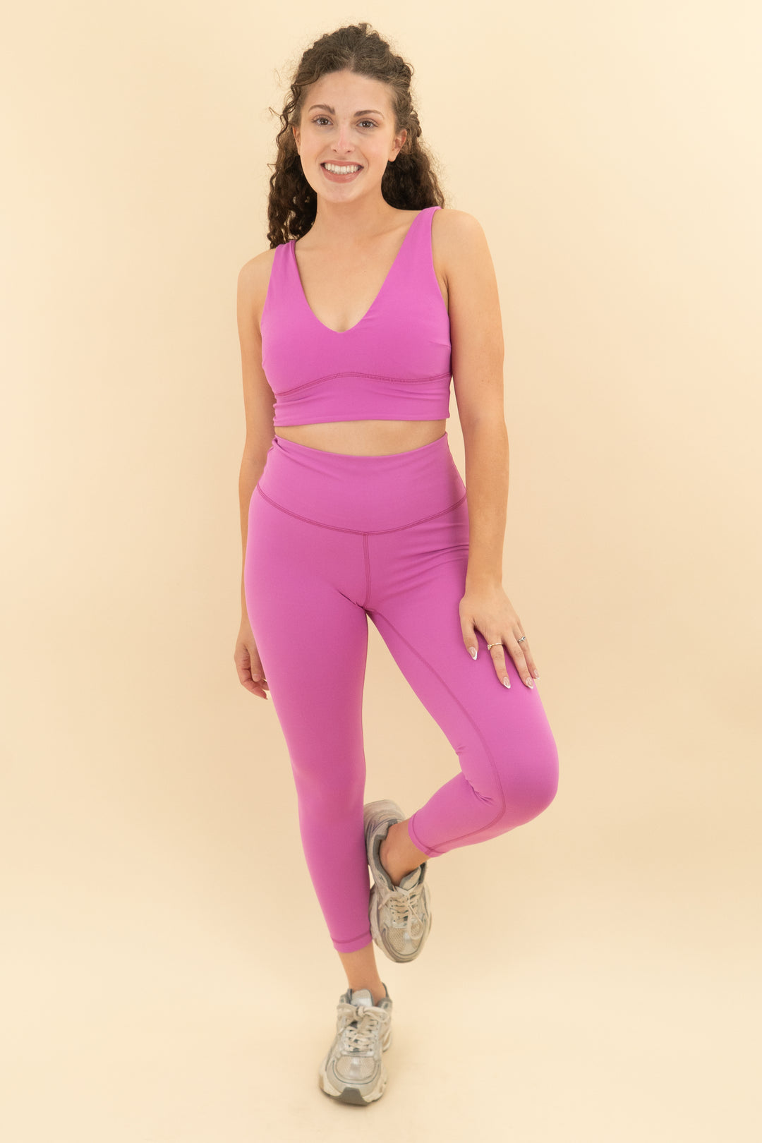 lululemon pink active set (8/10)