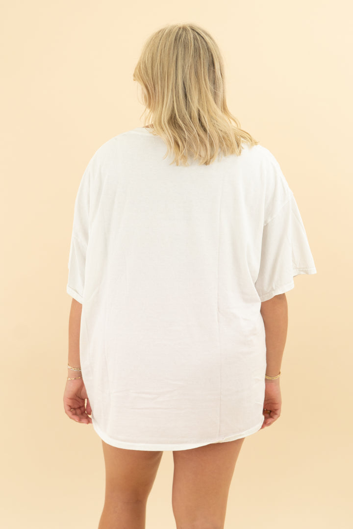 sublime white long beach tshirt (l/xl)
