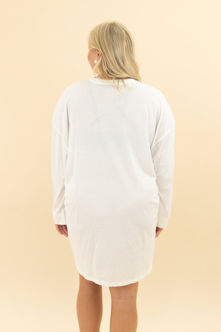 victoria secret white long sleeve nightgown nwt (xl/xxl; retail $58)