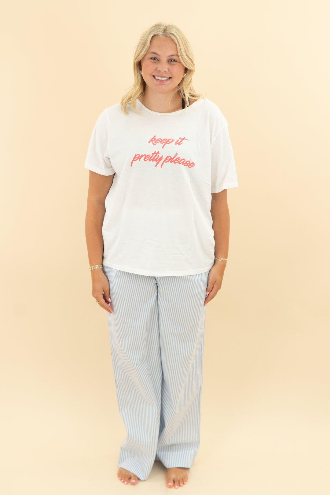 draper james white keep it pretty please graphic (xxl)