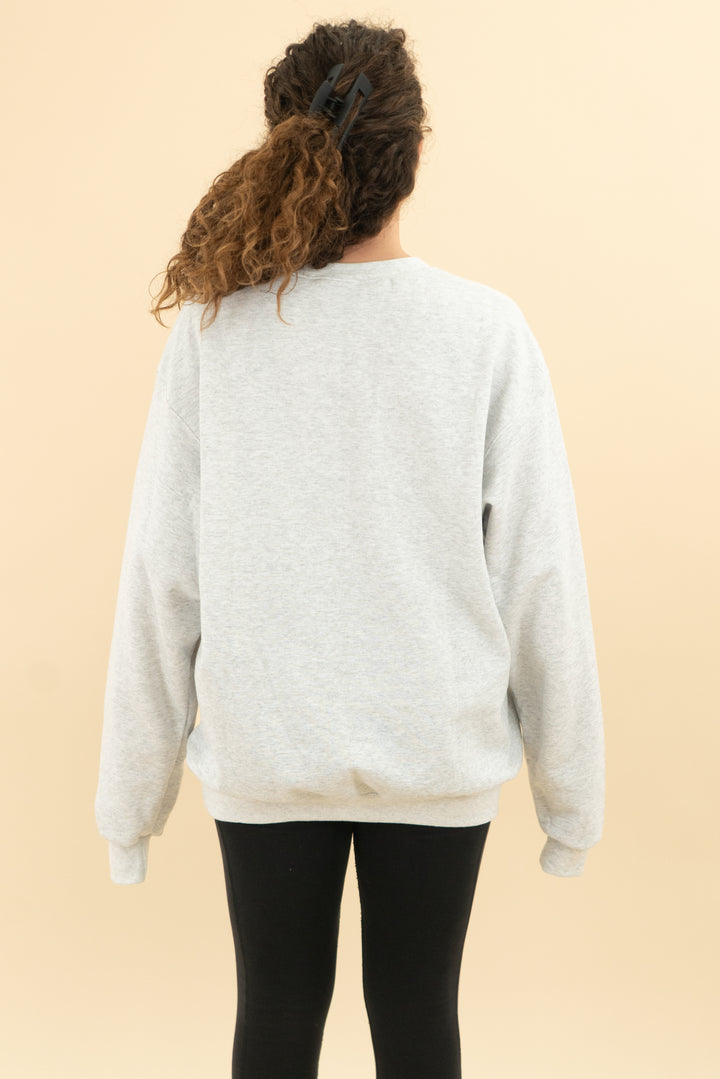 Champion grey butterfly crewneck sweatshirt (L; retail $60)