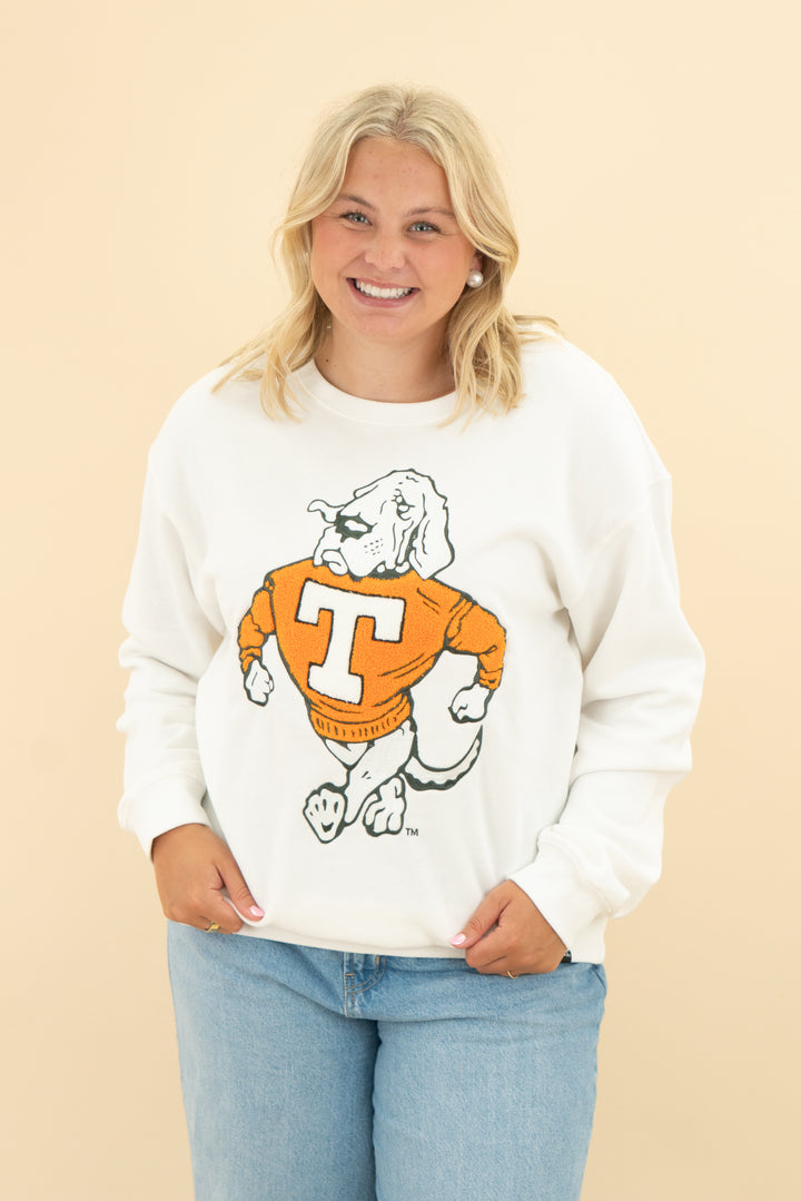 gameday social white UT smokey sweatshirt (l)