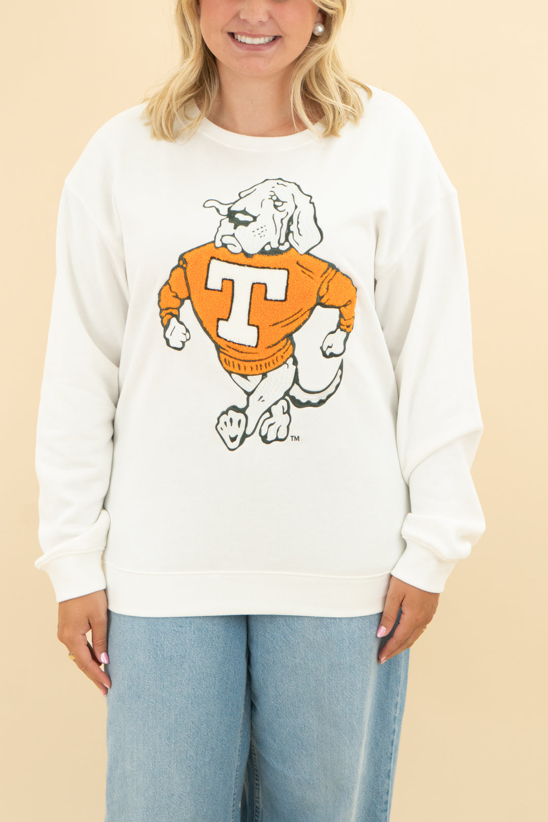 gameday social white UT smokey sweatshirt (l)