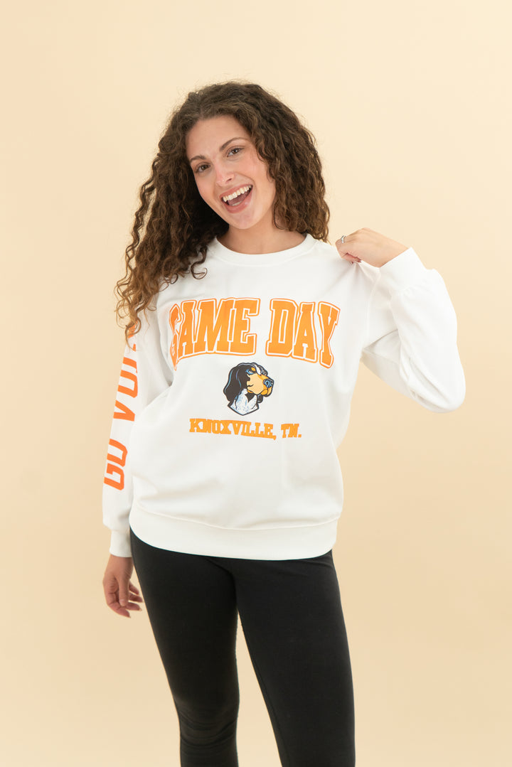 gameday white sweatshirt (xl)