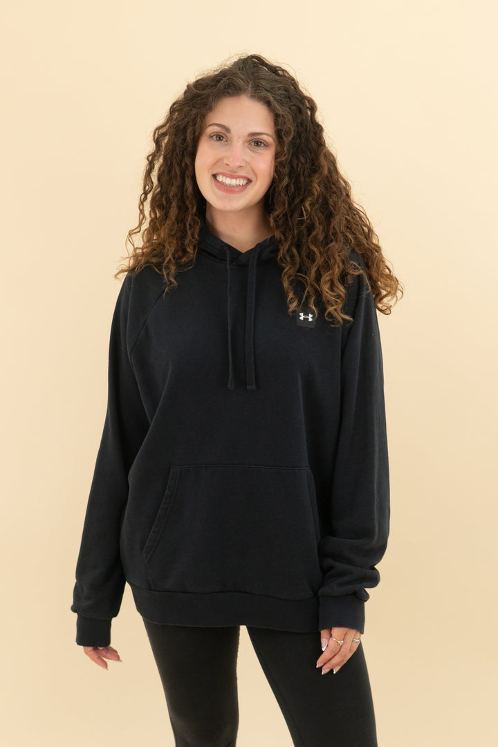 Under Armour black hoodie (l; retail $65)