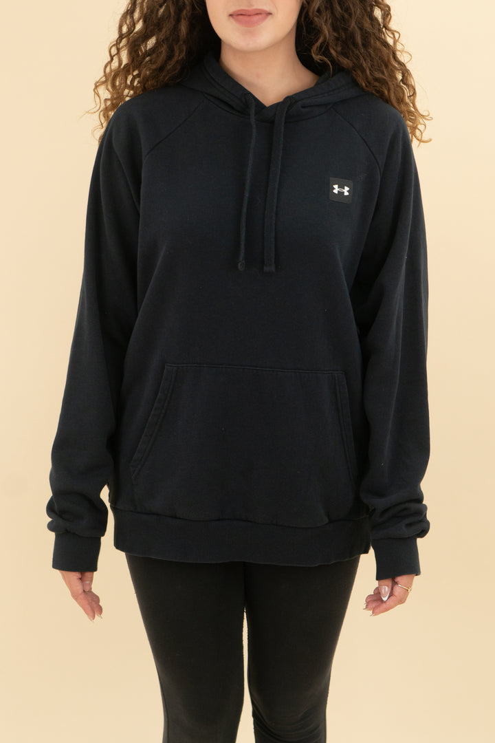 Under Armour black hoodie (l; retail $65)