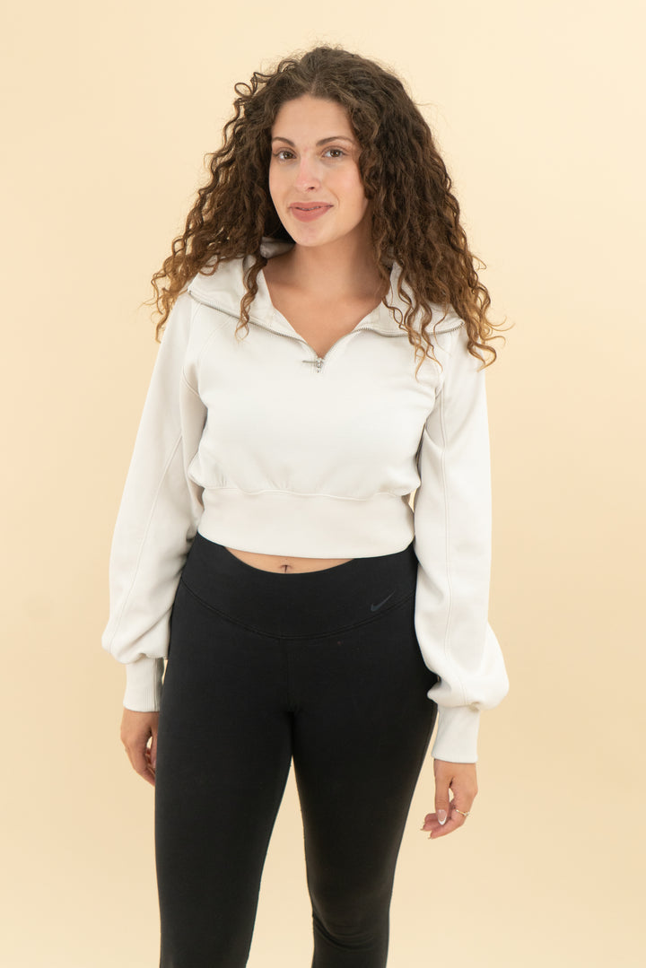 YPB off white quarter zip (s; retail $70)
