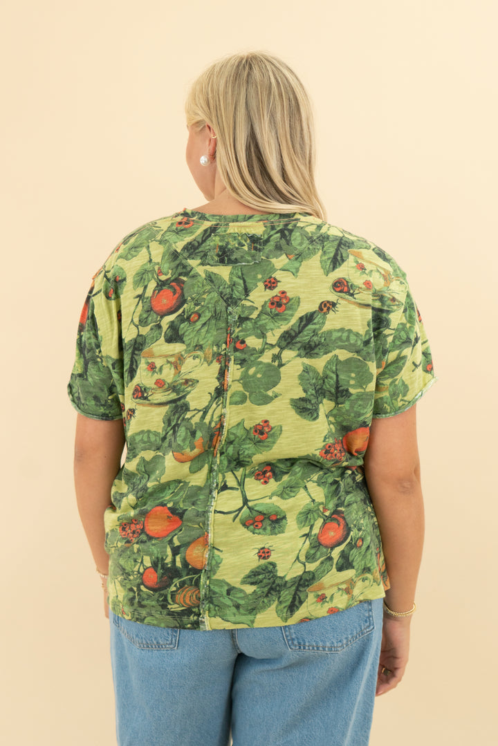 we the free green garden tshirt (m)