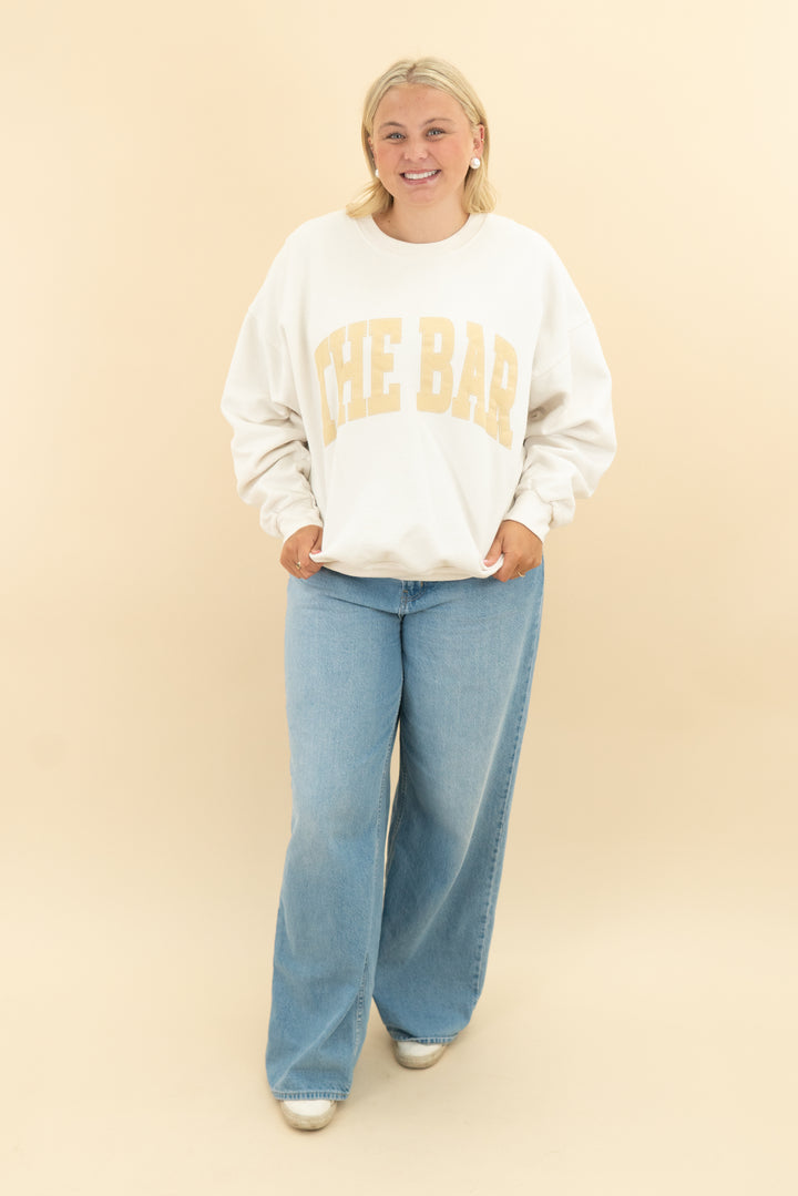 the bar cream crewneck (xl; retail $78)