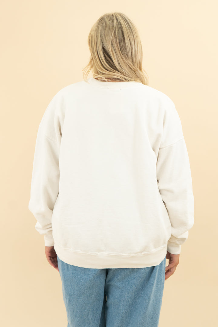 the bar cream crewneck (xl; retail $78)