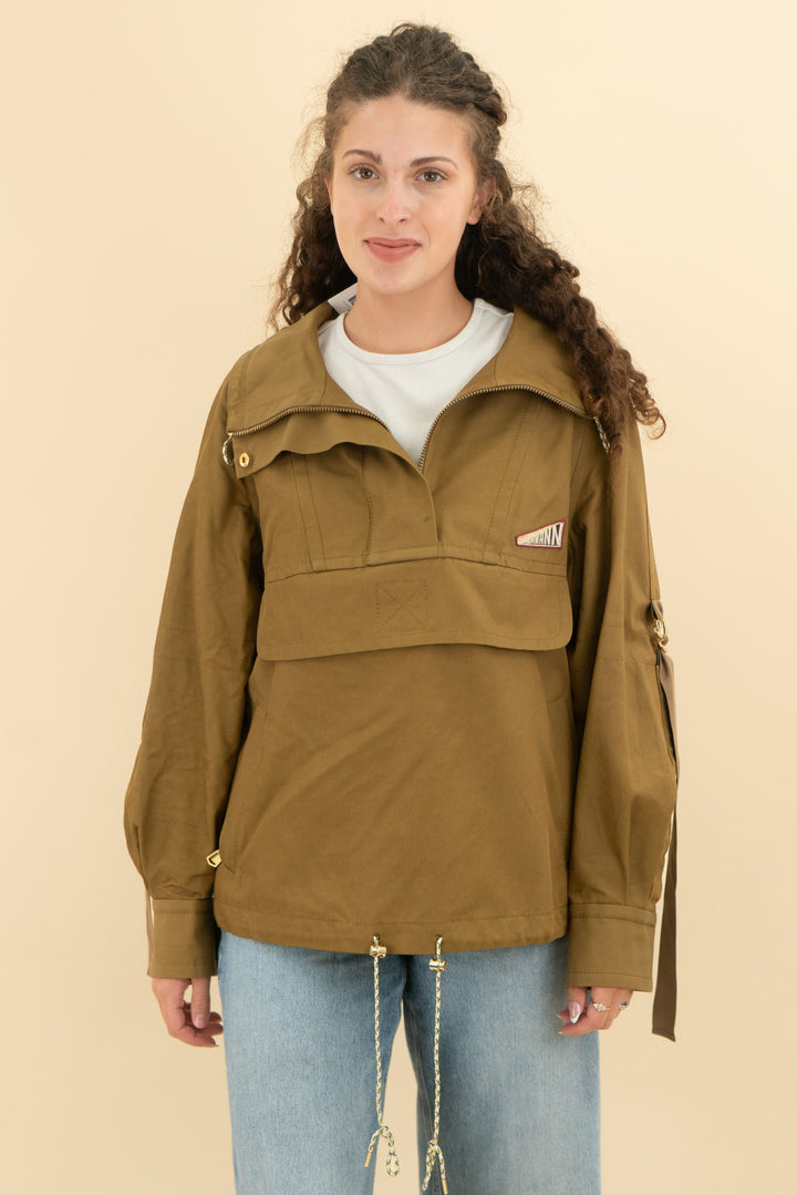 zimmermann mustard green quarter zip jacket (2)