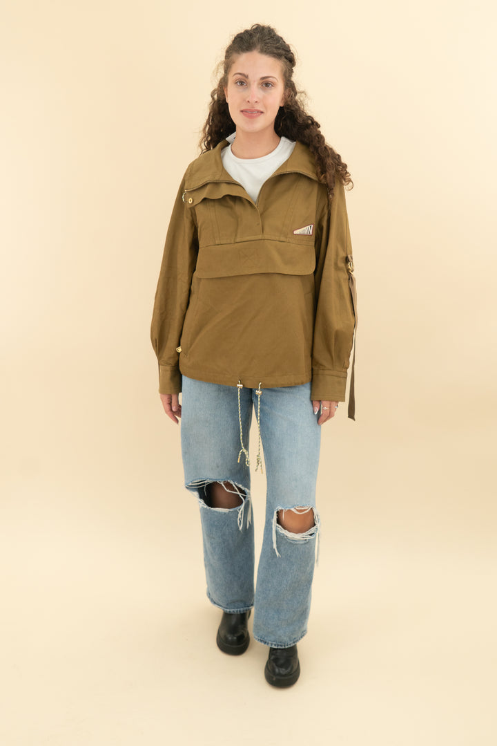 zimmermann mustard green quarter zip jacket (2)