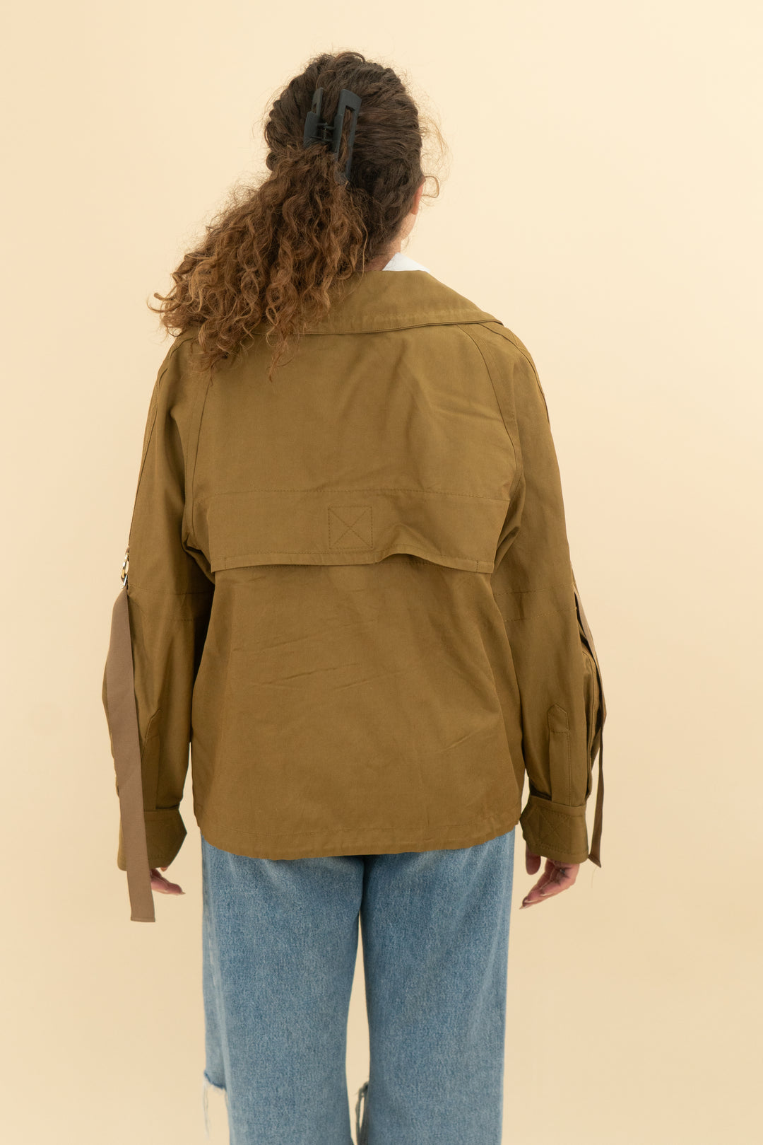 zimmermann mustard green quarter zip jacket (2)