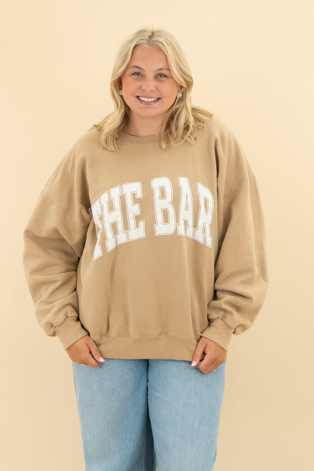 the bar toffee crewneck (xl; retail $78)