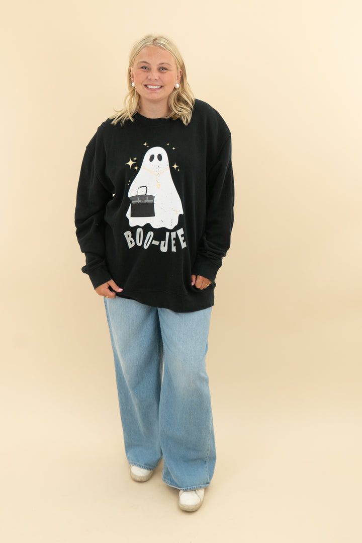 Living Fully Co. ghost black sweatshirt (xxl; retail $62)