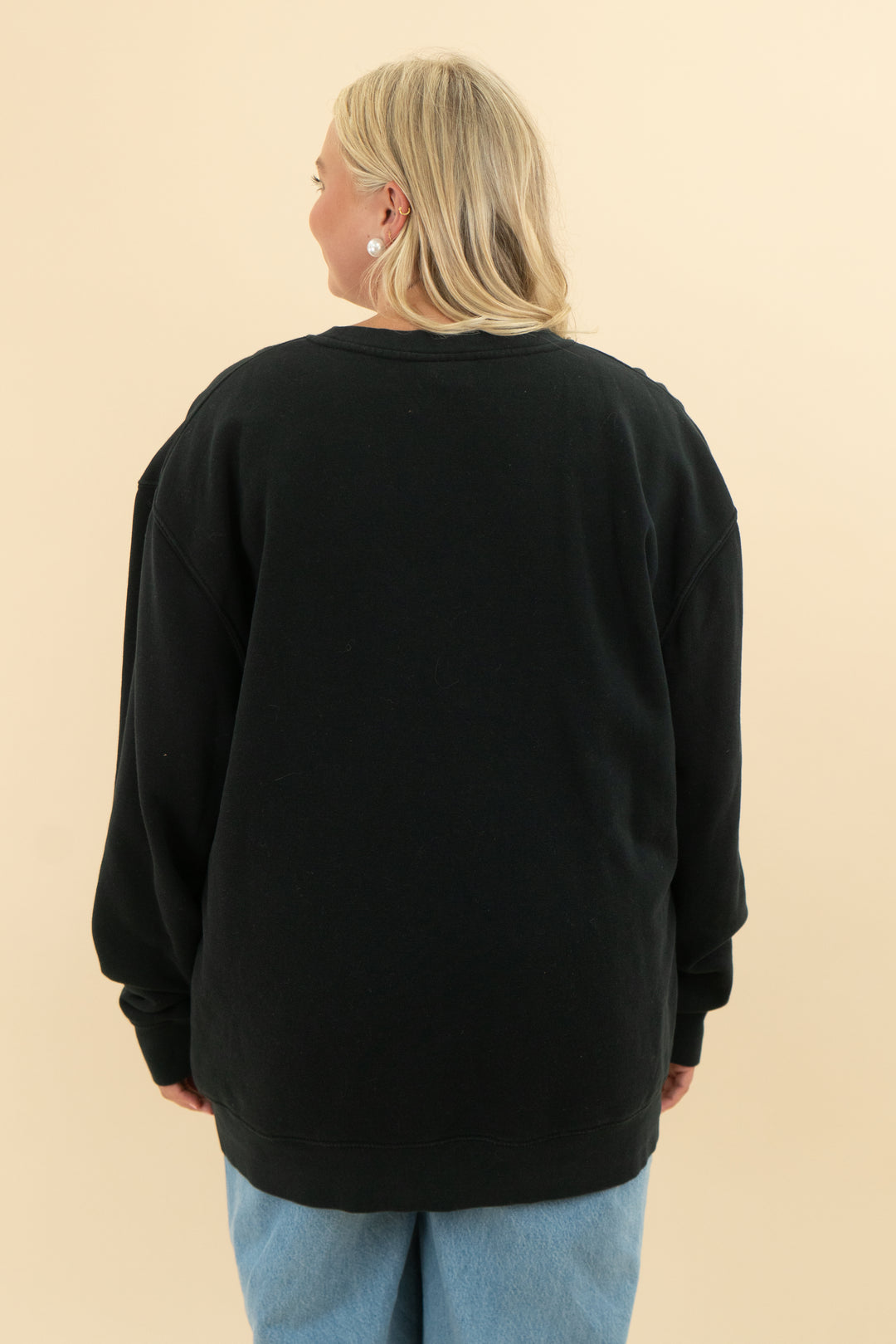 Living Fully Co. ghost black sweatshirt (xxl; retail $62)