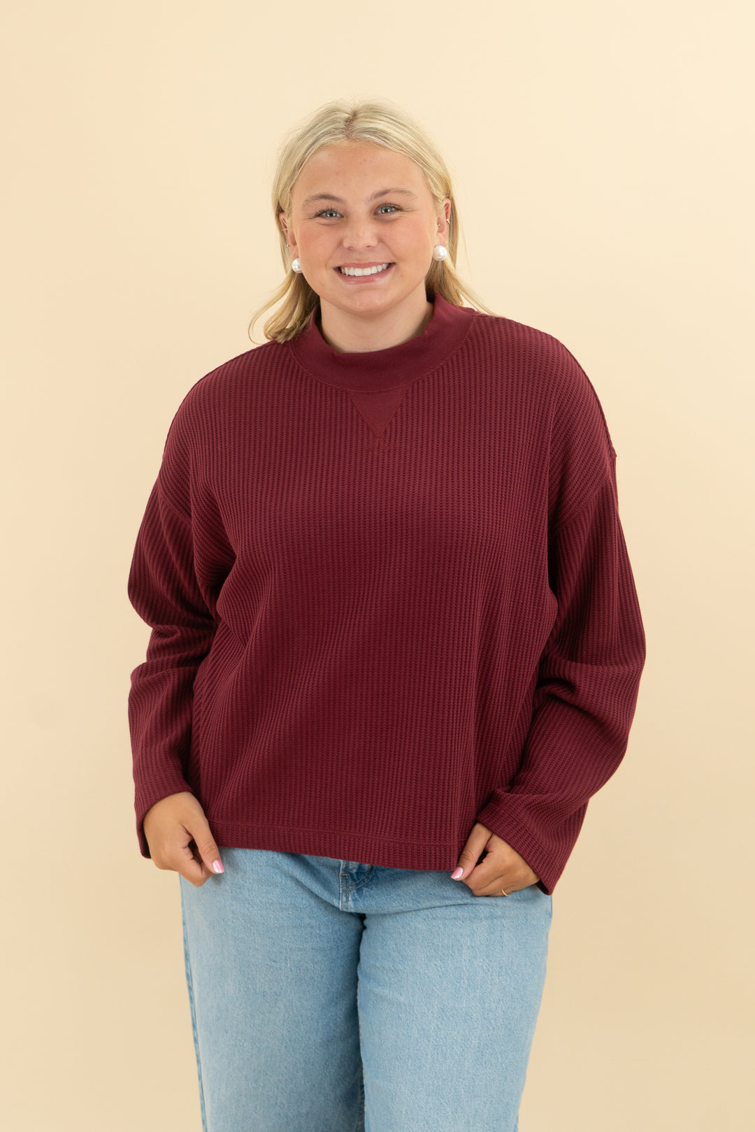 gap maroon henley nwt (l; retail $49.95)