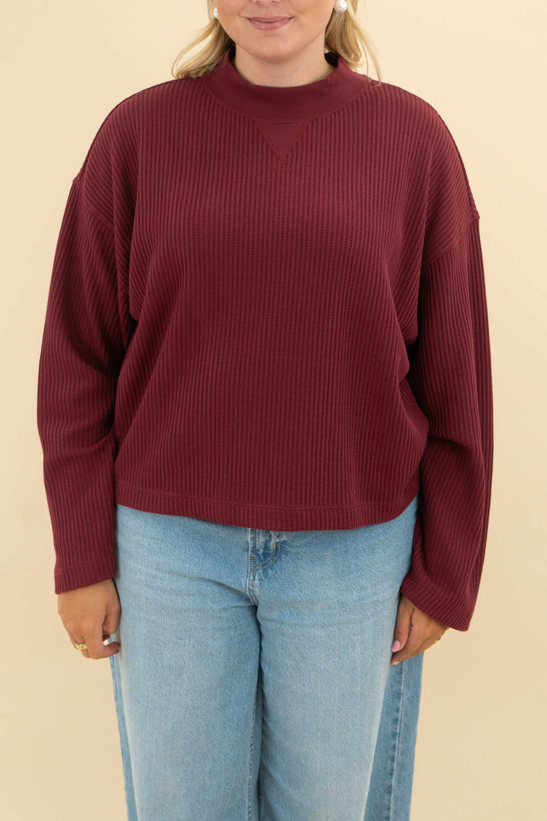 gap maroon henley nwt (l; retail $49.95)