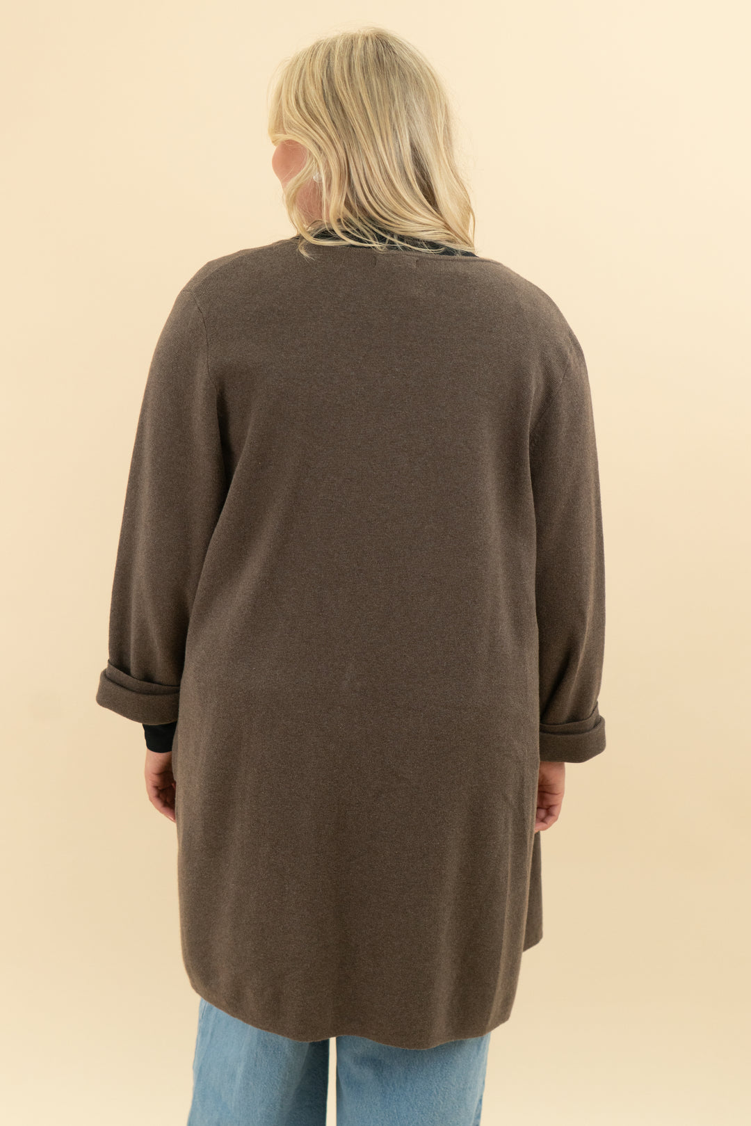 quince brown cardigan (l)