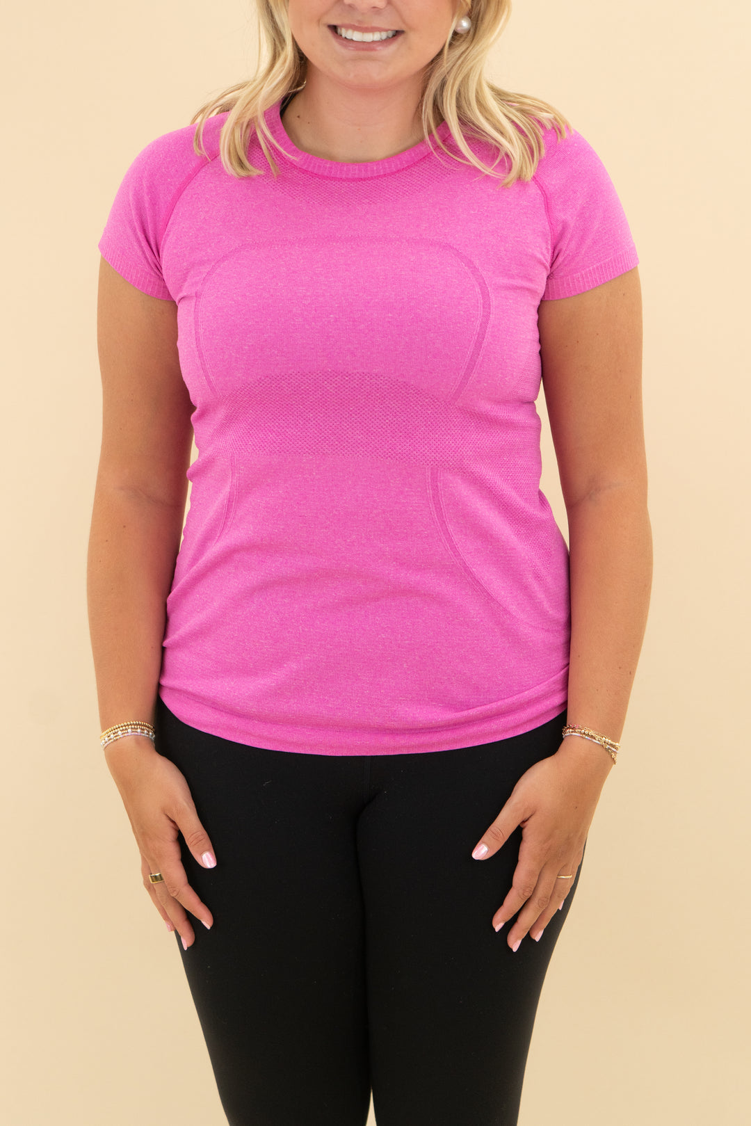 lululemon hot pink short sleeve top (10)