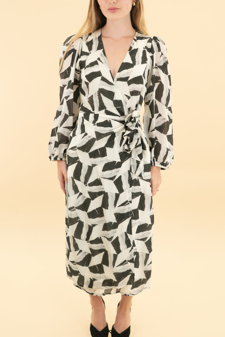 reistor geometric midi dress (xs)