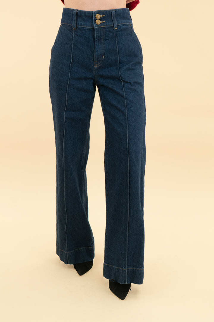 j.crew dark wash wide leg jeans (25)