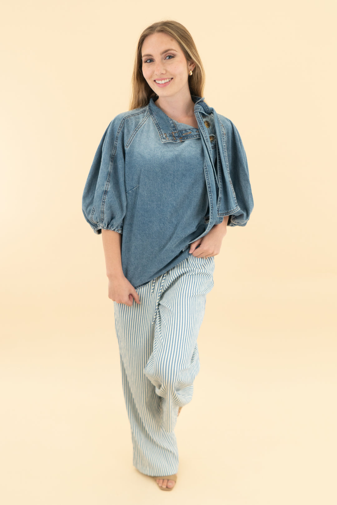 bishop & young blue stripe pants (xsp)