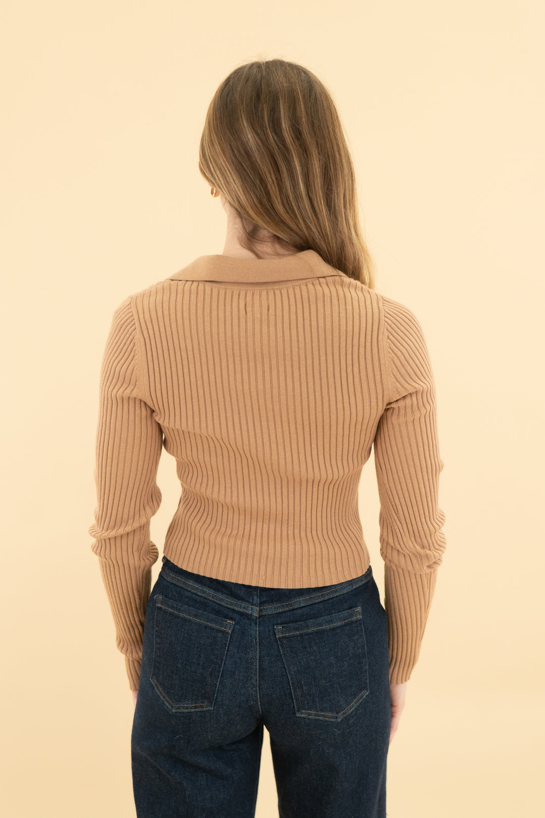 aerie brown ribbed top nwt (xs; retail $49.95)