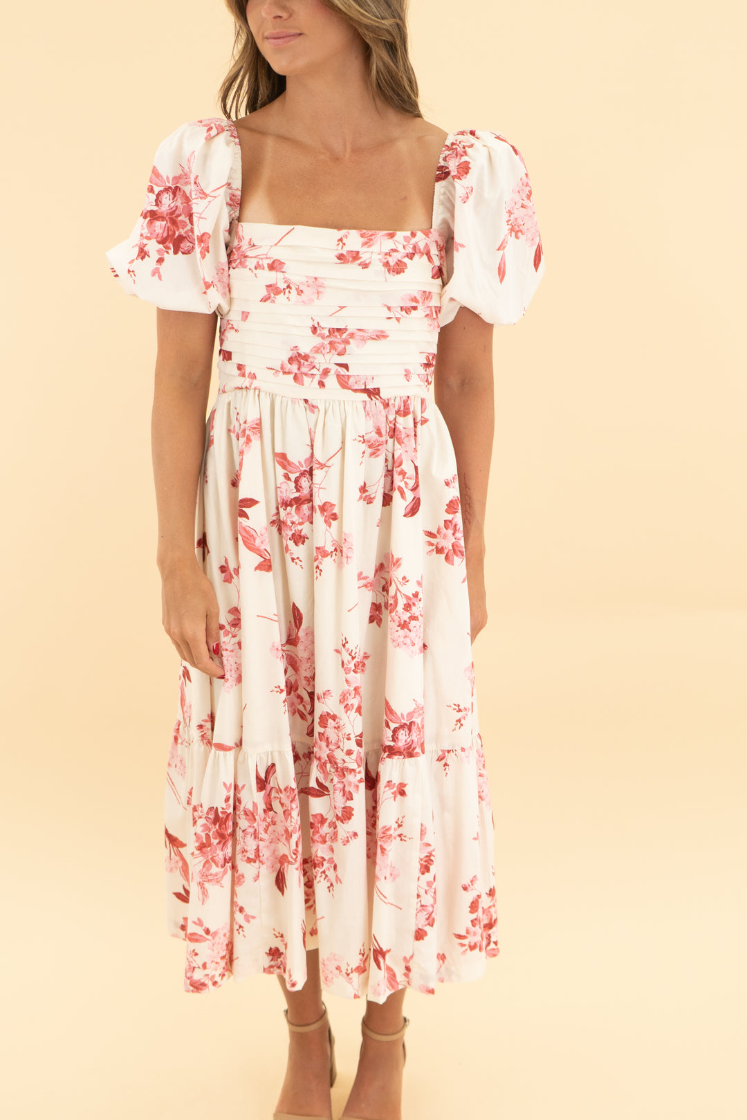 abercrombie & fitch pink and white floral maxi nwt (sp; retail $90)