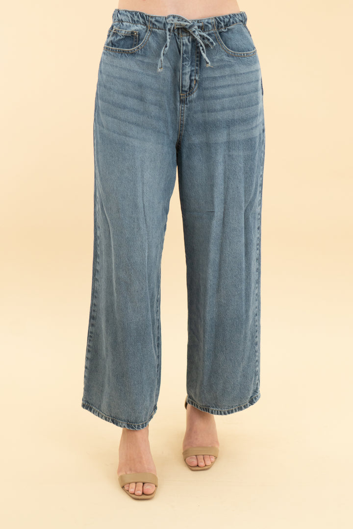 splendid chambray drawstring pants (xs)