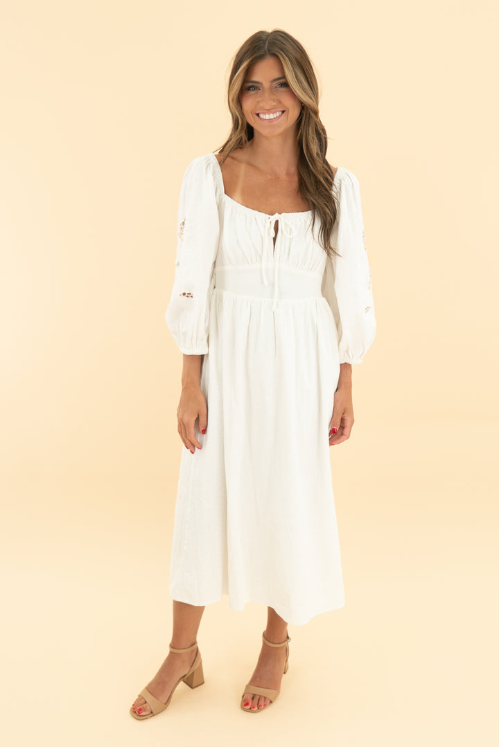 lulus white maxi dress nwt (s)