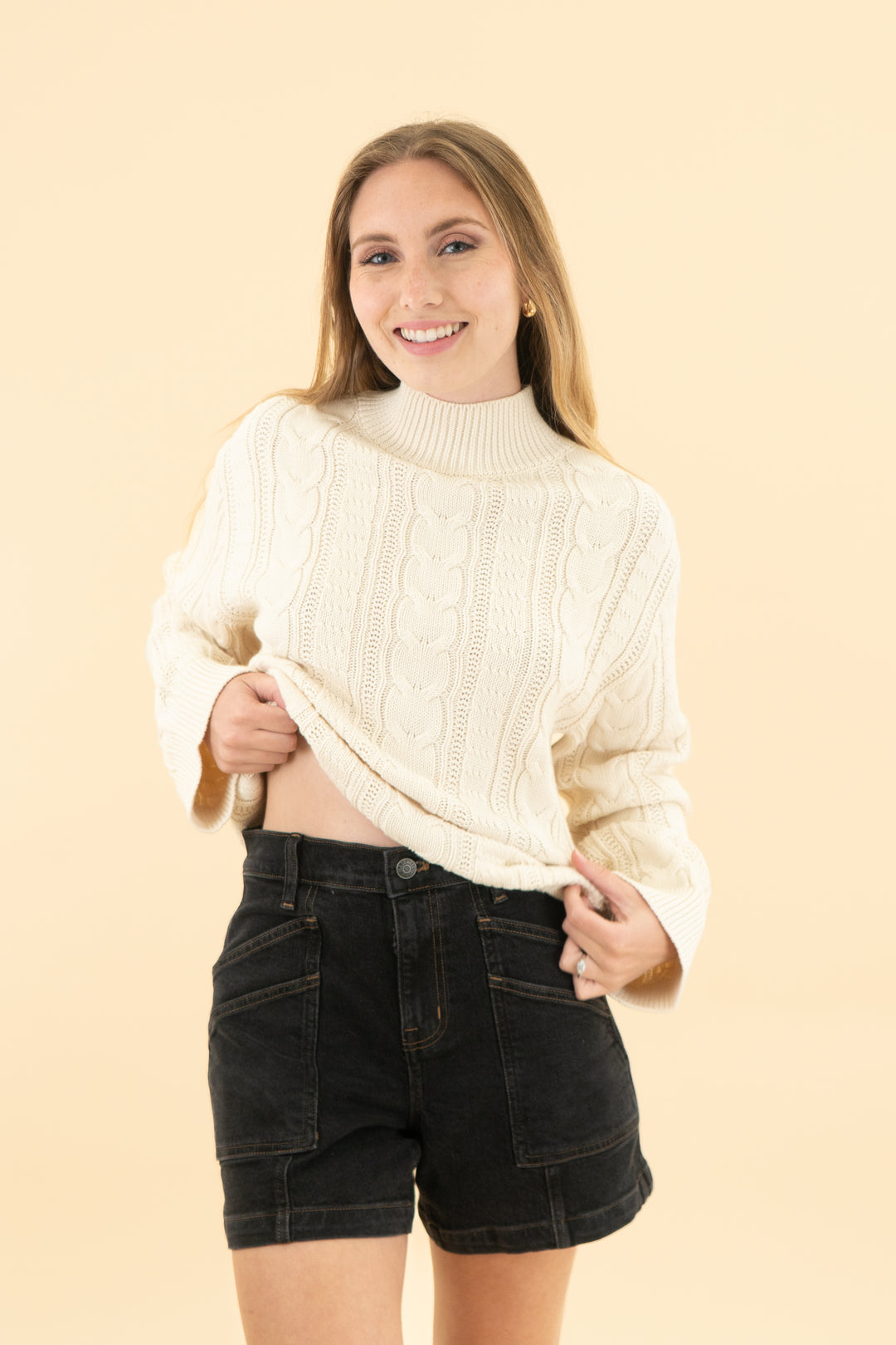 cleobella ivory knit janie sweater nwt (xs; retail $248)