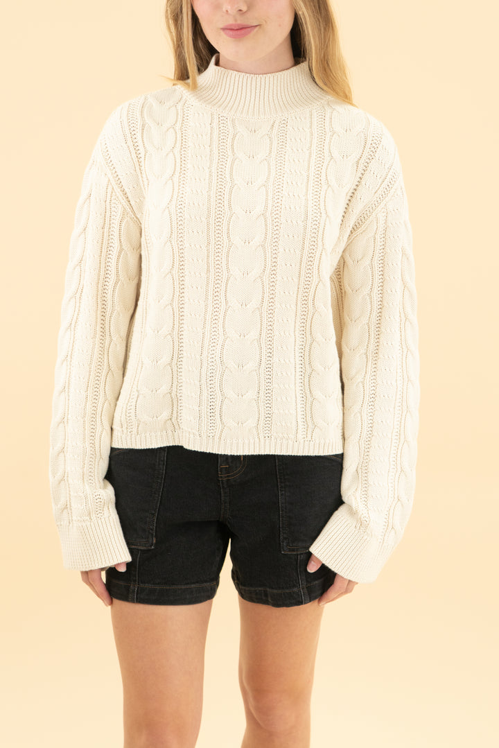 cleobella ivory knit janie sweater nwt (xs; retail $248)