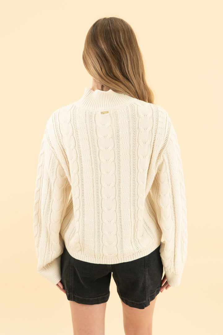 cleobella ivory knit janie sweater nwt (xs; retail $248)
