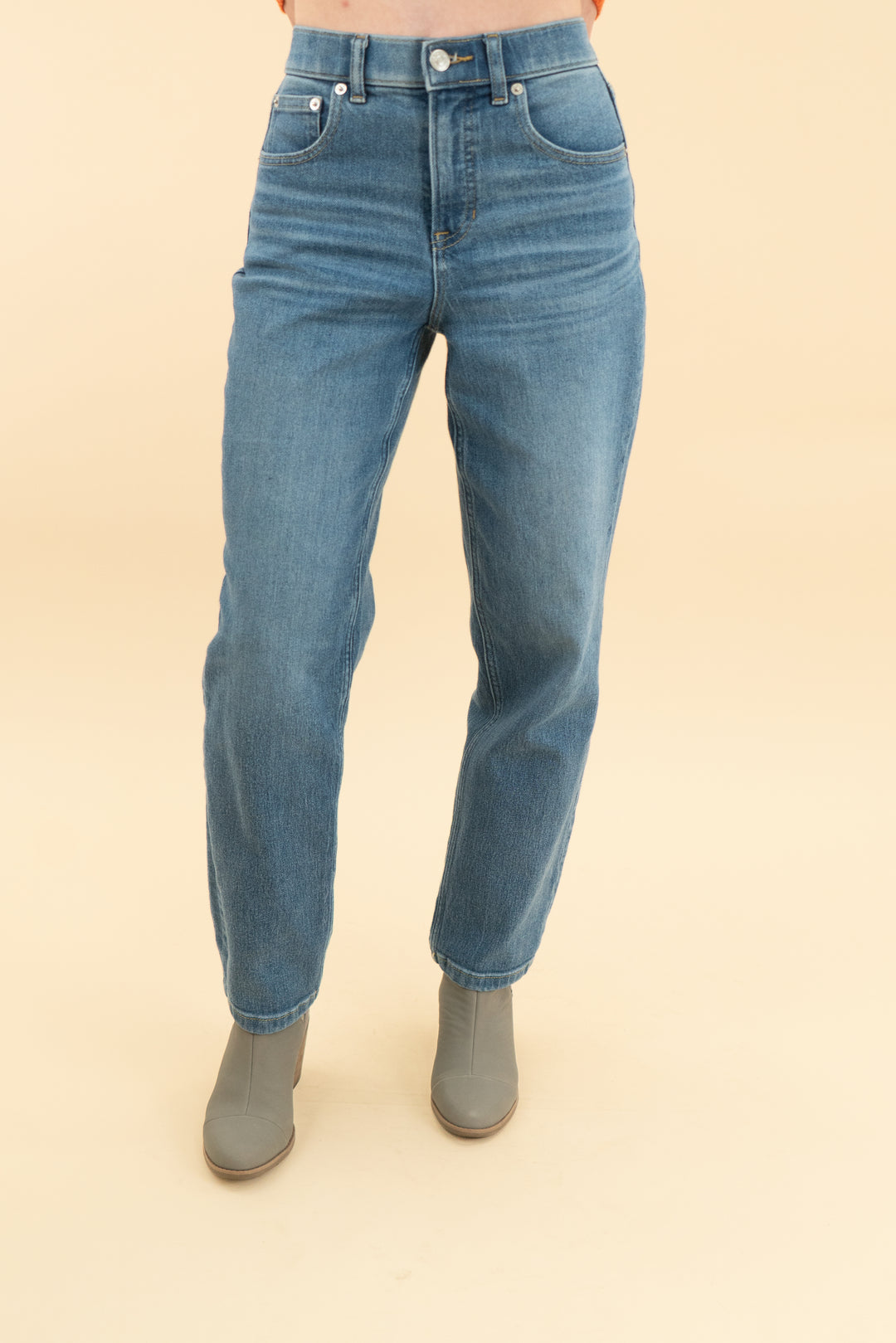 spanx straight leg denim pants (xs)