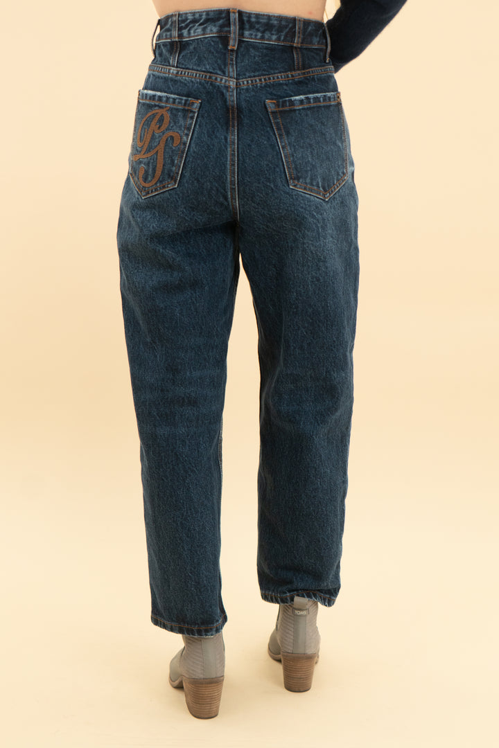 petite studio x suggy l dark wash denim pants (xs)